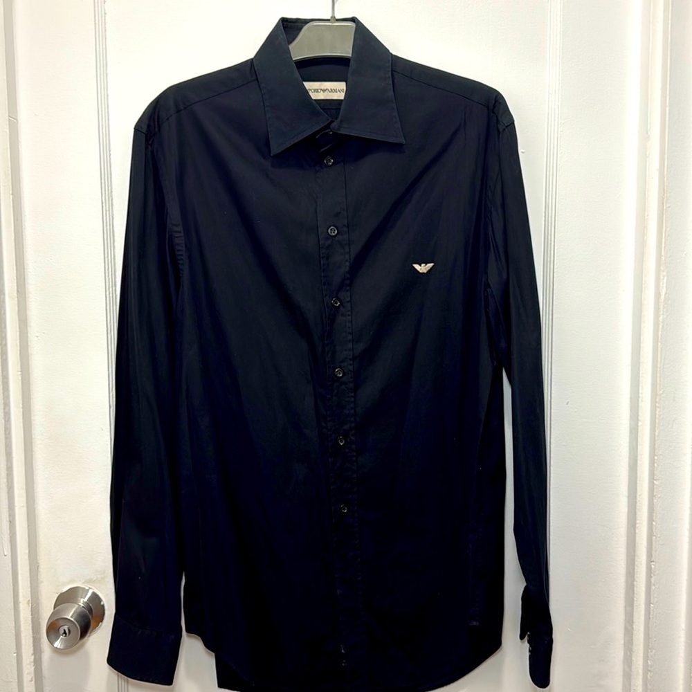 Emporio Armani Men’s Button-Down Shirt – Size L